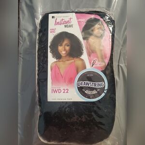 : 1B Sensationnel Synthetic Half Wig Instant Weave Drawstring Cap - Iwd 22